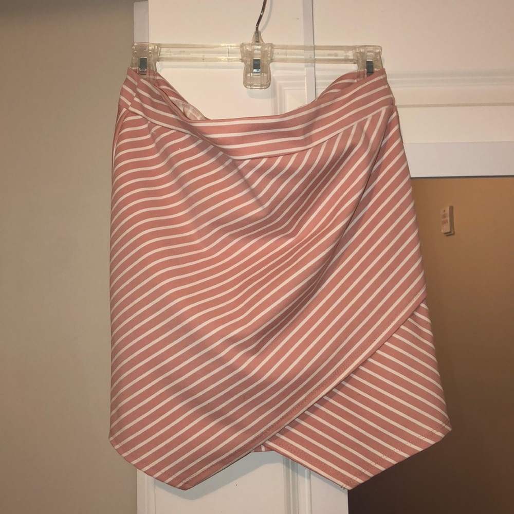 Pink and White Skirt